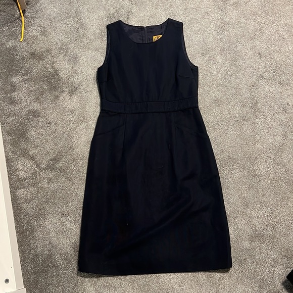 Size 6 Tory Burch Navy Sheath Dress - Picture 1 of 3
